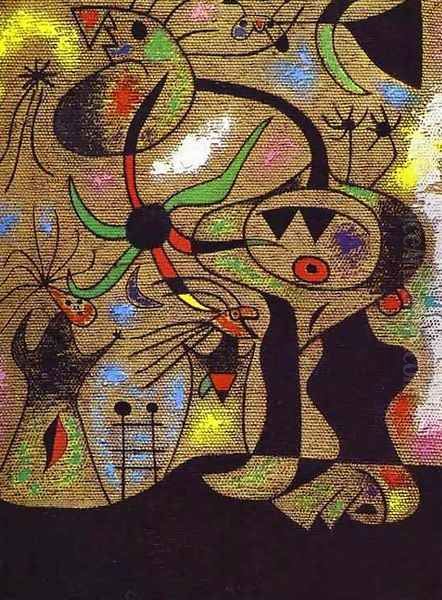 The Escape Ladder Oil Painting by Joaquin Miro