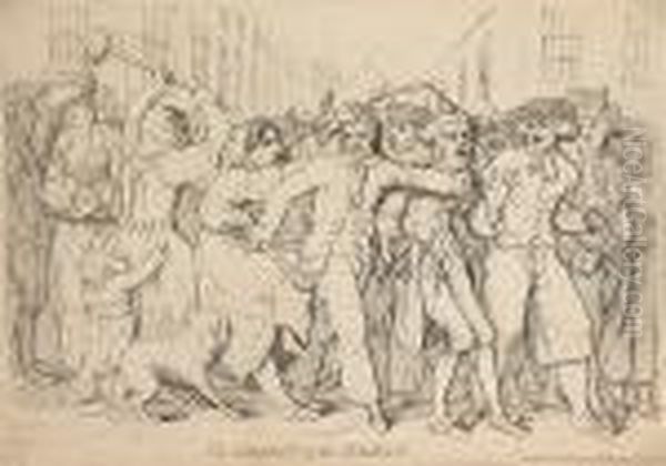 The Liberty Of The Subject Oil Painting by James Gillray