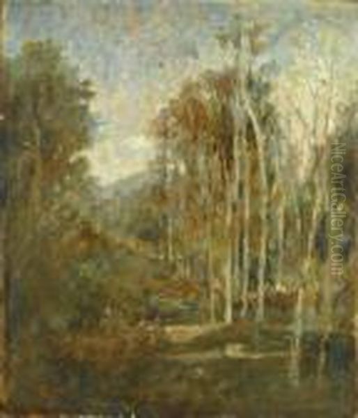 Bosco Oil Painting by Luigi Gioli