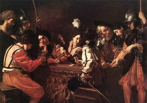 The Guard Room 2 Oil Painting by Bartolomeo Manfredi