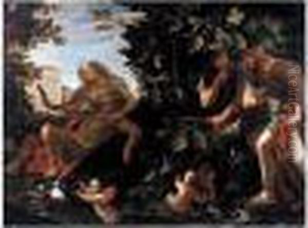 Rinaldo And Armida Oil Painting by Luca Giordano