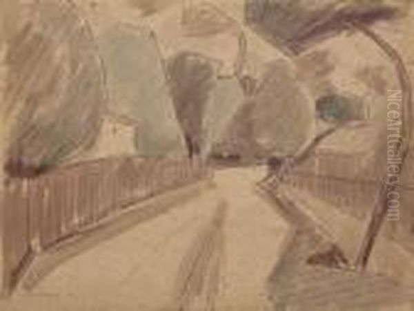 Environs De Meudon Oil Painting by Albert Gleizes