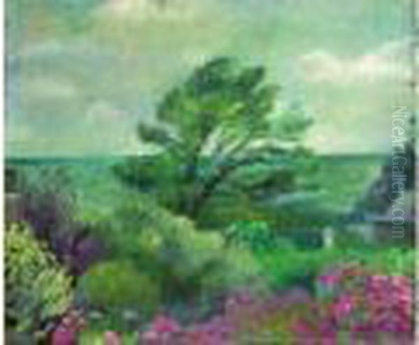 Vue De Bord De Mer, Dinard Oil Painting by Paule Gobillard
