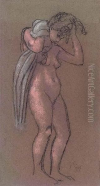 Nu Debout Oil Painting by Julio Gonzalez