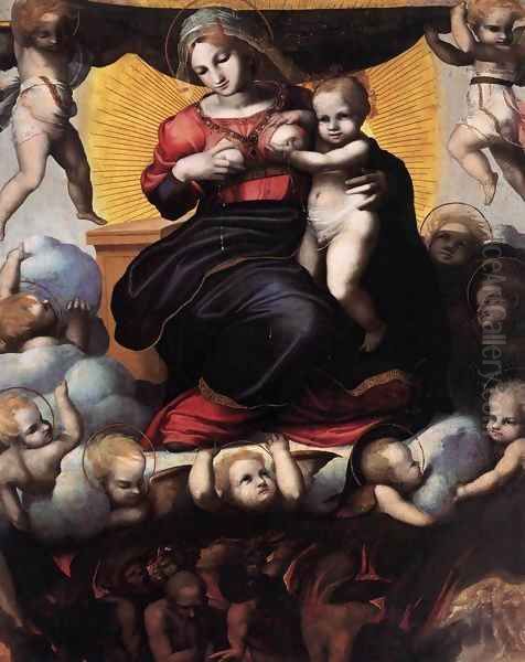 The Virgin and Souls in Purgatory Oil Painting by Pedro Machuca