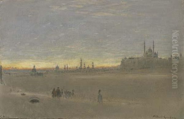 Cairo, Egypt Oil Painting by Albert Goodwin