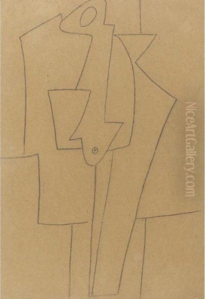 Untitled Oil Painting by Arshile Gorky