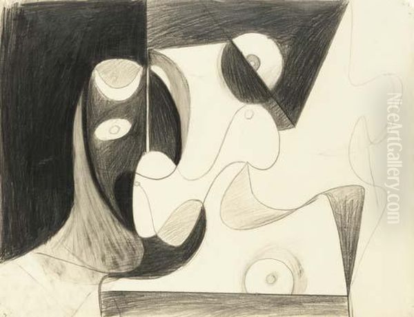 Study For Aviation Murals (newark Airport, South Wall) Oil Painting by Arshile Gorky