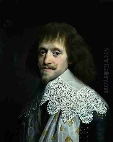Portrait of a Gentleman in a High Lace Collar Oil Painting by Paulus Moreelse