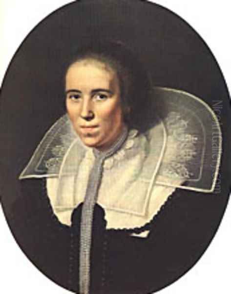Portrait of a Young Woman Oil Painting by Paulus Moreelse