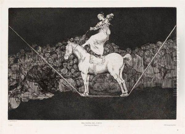 Los Proverbios Oil Painting by Francisco De Goya y Lucientes