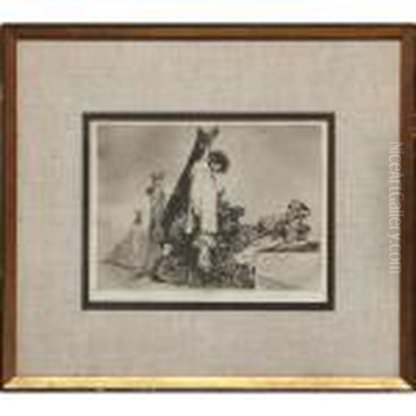Tampoco From From Los Desastres De La Guerra Oil Painting by Francisco De Goya y Lucientes
