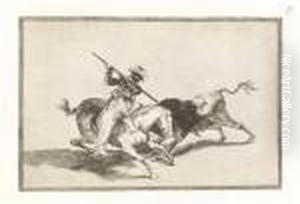 La Tauromaquia Oil Painting by Francisco De Goya y Lucientes