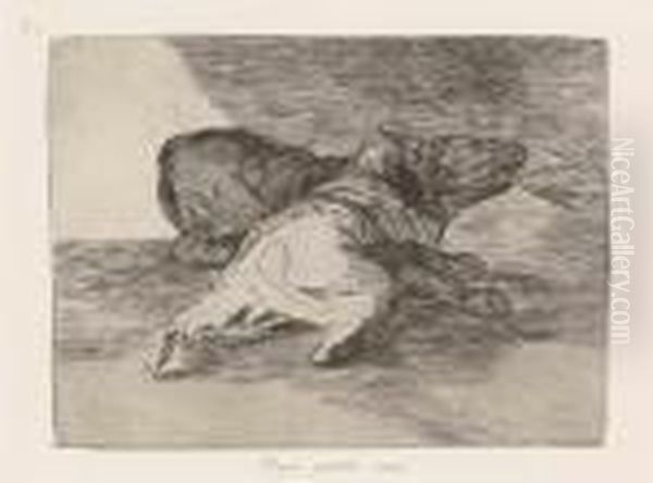Los Desastres De La Guerra Oil Painting by Francisco De Goya y Lucientes