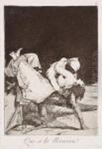 Que Se La Llevaron ! Oil Painting by Francisco Goya Fuendetodos