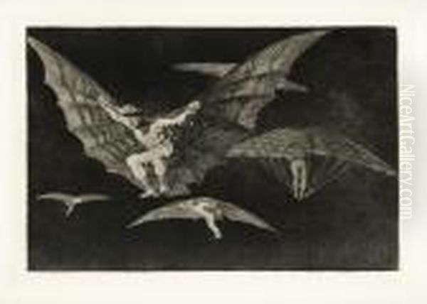 Modo De Volar Oil Painting by Francisco De Goya y Lucientes