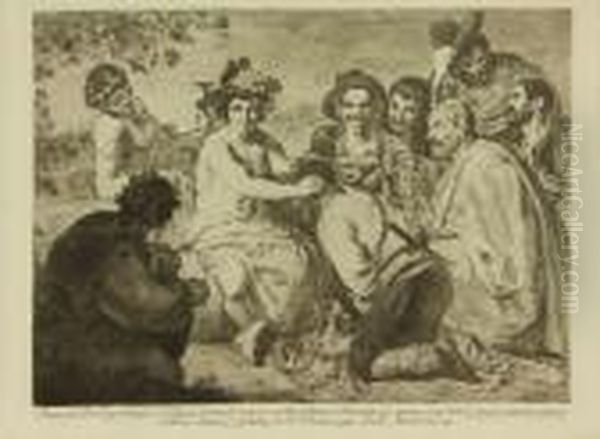 Los Borrachos Oil Painting by Francisco Goya Fuendetodos