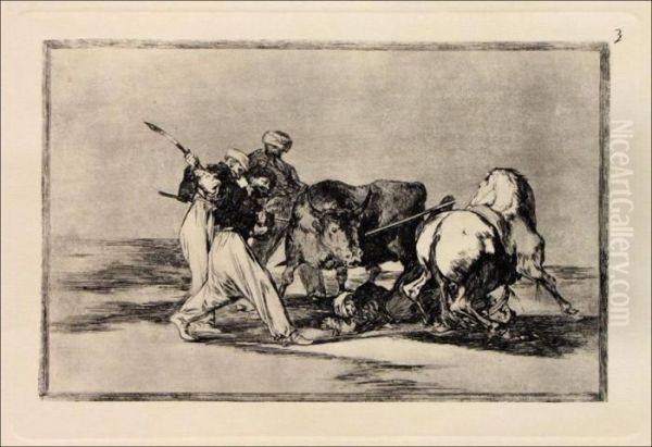 The Moors Oil Painting by Francisco Goya Fuendetodos