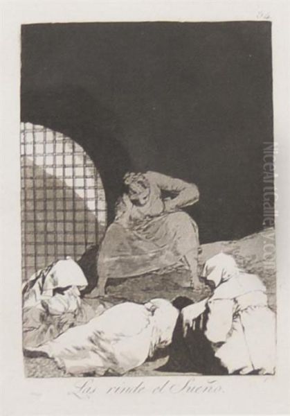Las Rinde El Sueno Oil Painting by Francisco De Goya y Lucientes