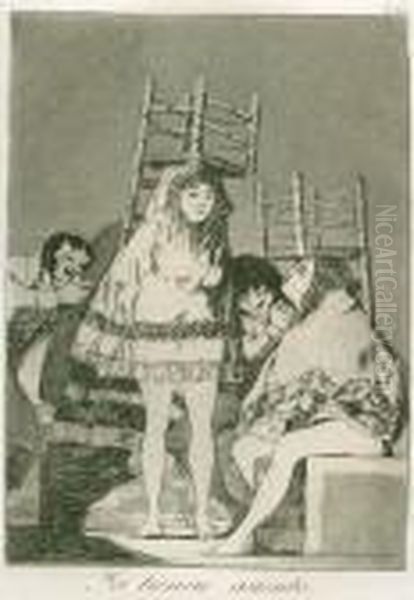 Ya Tienen Asiento (endlich Haben Sie Einen Platz)1797-1798 Oil Painting by Francisco De Goya y Lucientes