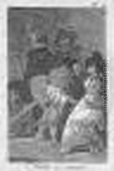 Nadie Se Conoce (d.43; H.41) Oil Painting by Francisco De Goya y Lucientes