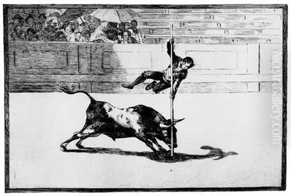 La Tauromaquia Oil Painting by Francisco De Goya y Lucientes