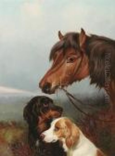 Waiting To Go Out; On The Moors Oil Painting by Colin Graeme Roe