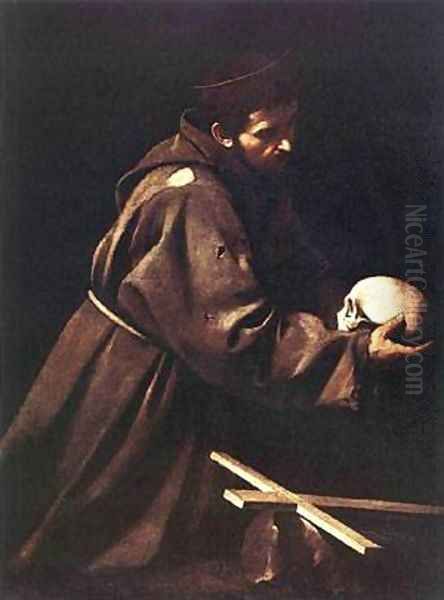 St Francis1 Oil Painting by Caravaggio