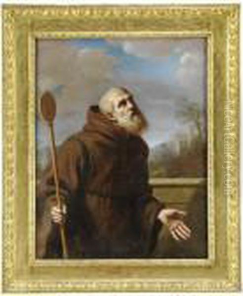 San Francesco Da Paola Oil Painting by Guercino