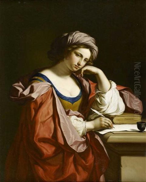Sybilla Persica Oil Painting by Guercino