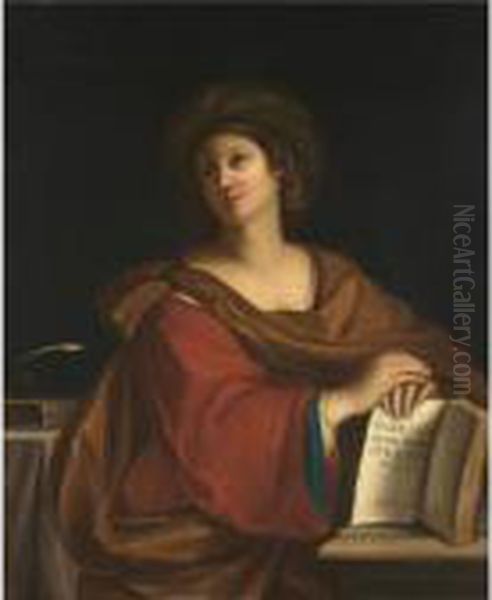 The Samian Sybil Oil Painting by Guercino