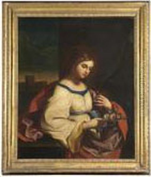 Saint Agatha Oil Painting by Guercino
