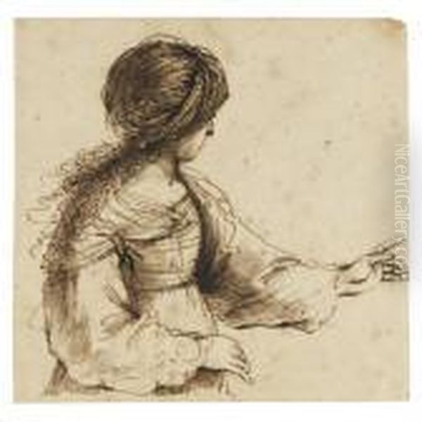 Fortune Teller Oil Painting by Guercino