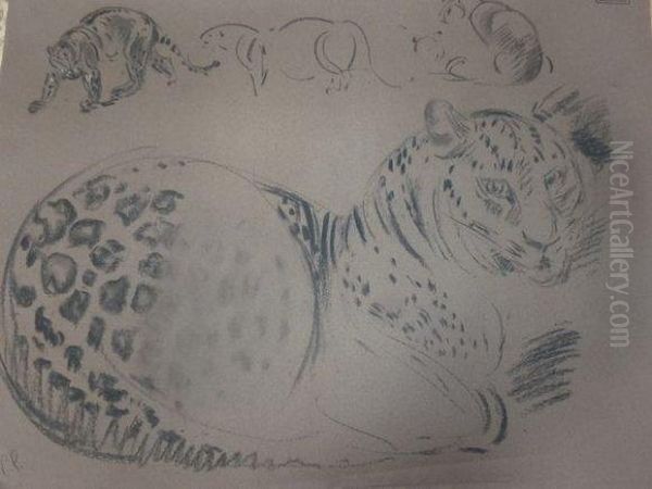 Guepard. Oil Painting by Gustave Guetant