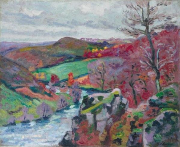 Paysage De La Creuse Oil Painting by Armand Guillaumin
