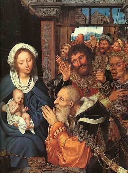 The Adoration of the Magi Oil Painting by Workshop of Quentin Massys