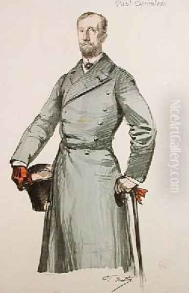 Portrait of Paul Deroulede 1846-1914 from Revue Illustree Oil Painting by Paul Mathey