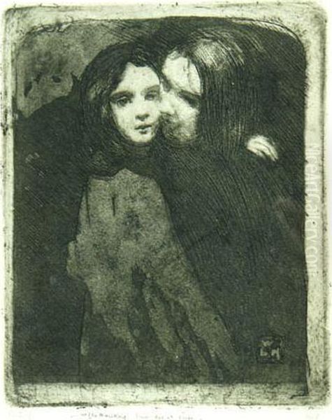 'two Sisters' Oil Painting by William Lee Hankey