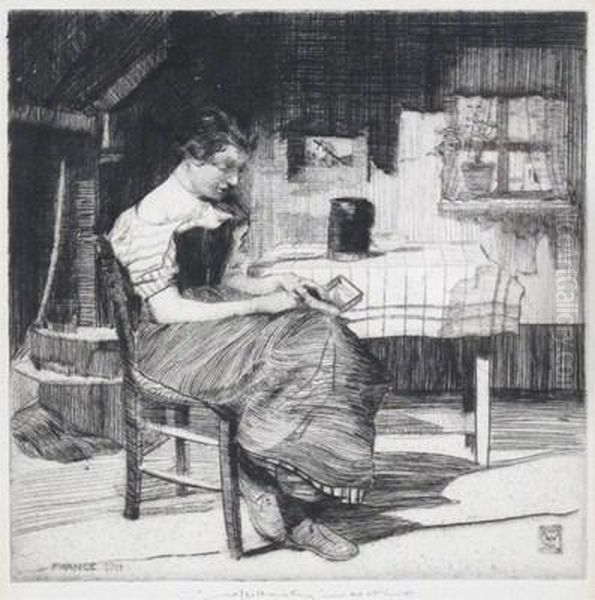 France Oil Painting by William Lee Hankey
