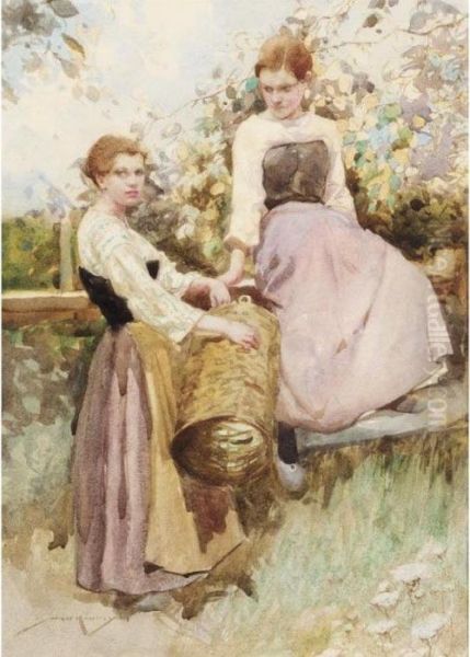 The Stile Oil Painting by William Lee Hankey