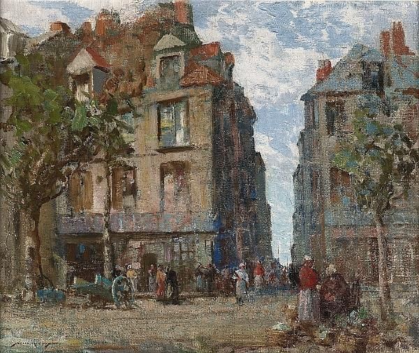 A View At Dieppe Oil Painting by William Lee Hankey