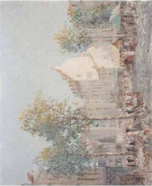 Place Nationale, Dieppe Oil Painting by William Lee Hankey