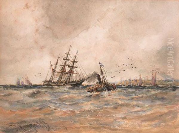 Yarmouth Oil Painting by Thomas Bush Hardy