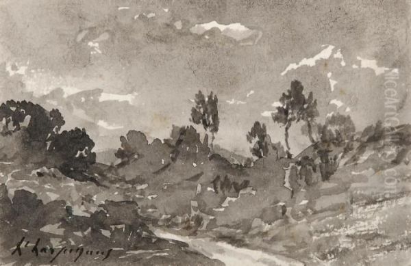 Paysage Oil Painting by Henri-Joseph Harpignies