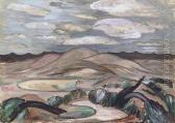 Landscape Oil Painting by Marsden Hartley