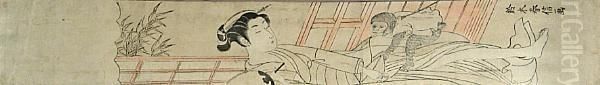Untitled Oil Painting by Suzuki Harunobu