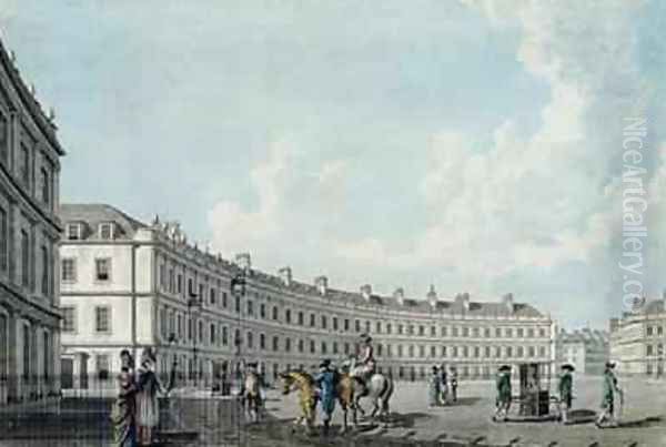 The Circus Bath 1784 Oil Painting by Thomas Malton, Jnr.
