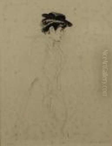 Untitled Oil Painting by Paul Cesar Helleu