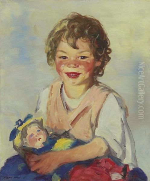 Lily Cow And The Queen Oil Painting by Robert Henri
