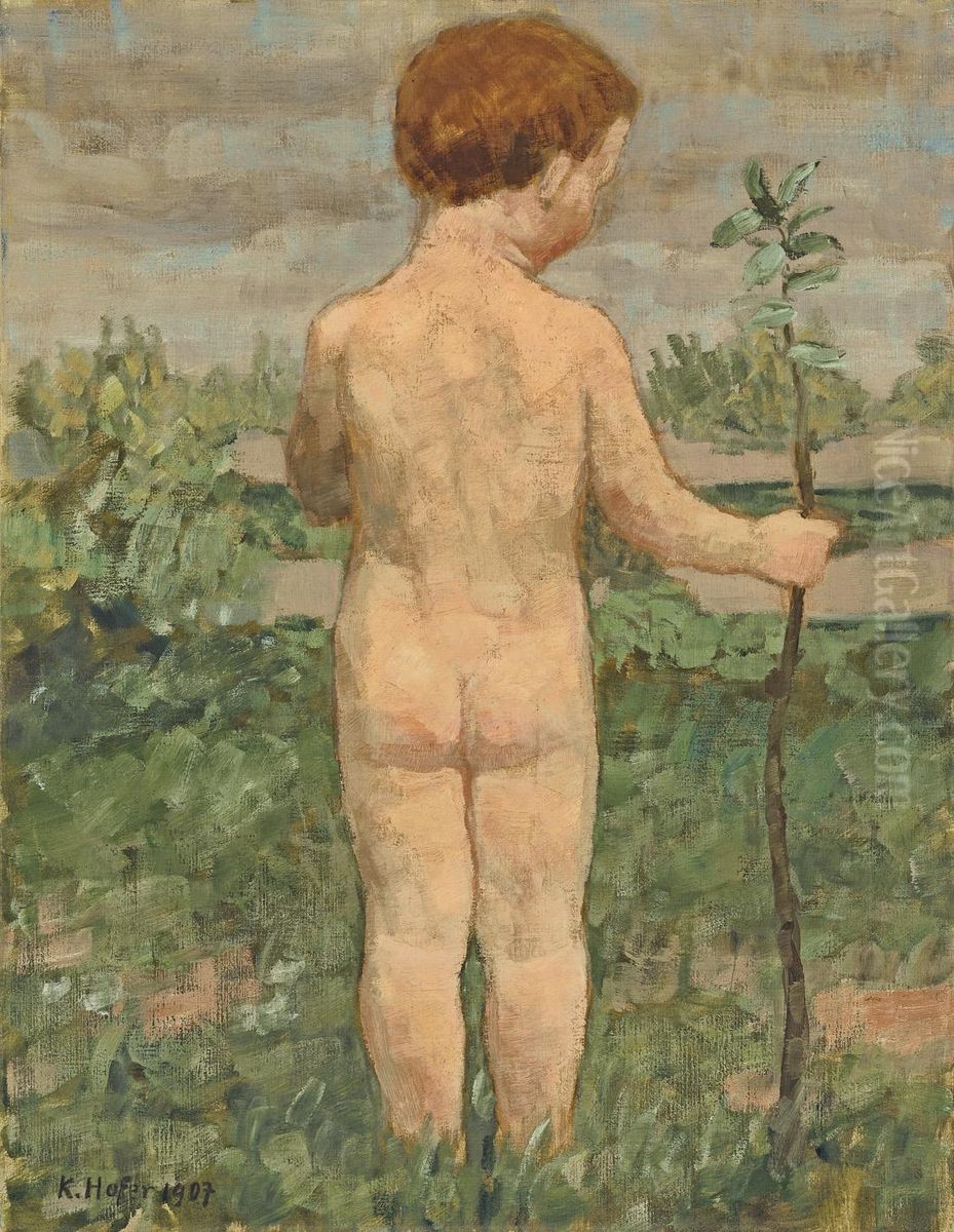 Carlino Oil Painting by Carl Hofer